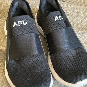 APL Black and White Slip-On Sneakers